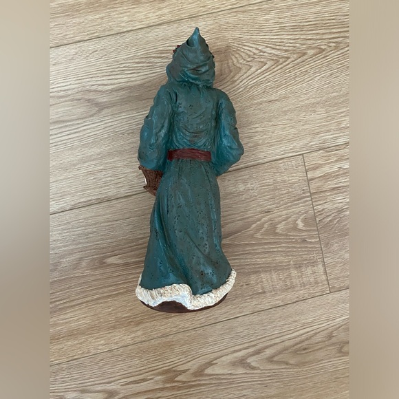 Vintage Santa Figure In Green Robe - Picture 3 of 6